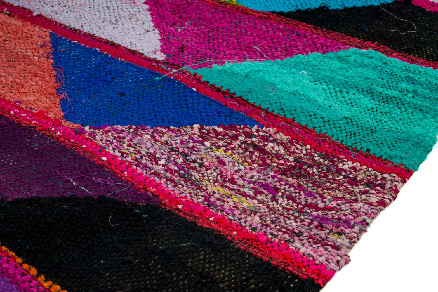 Koberec Berbere Marocký Boucherouite 125 x 260 cm