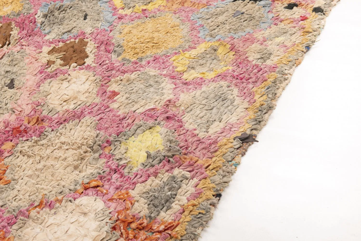 Marockansk Boucherouite-matta 255 x 100 cm