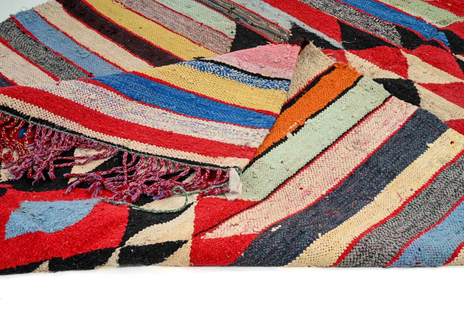 Koberec Berbere Marocký Boucherouite 145 x 250 cm