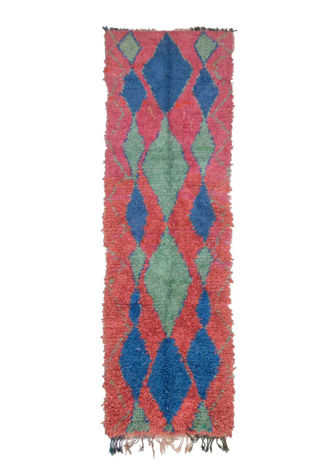Marockansk Boucherouite-matta 330 x 100 cm