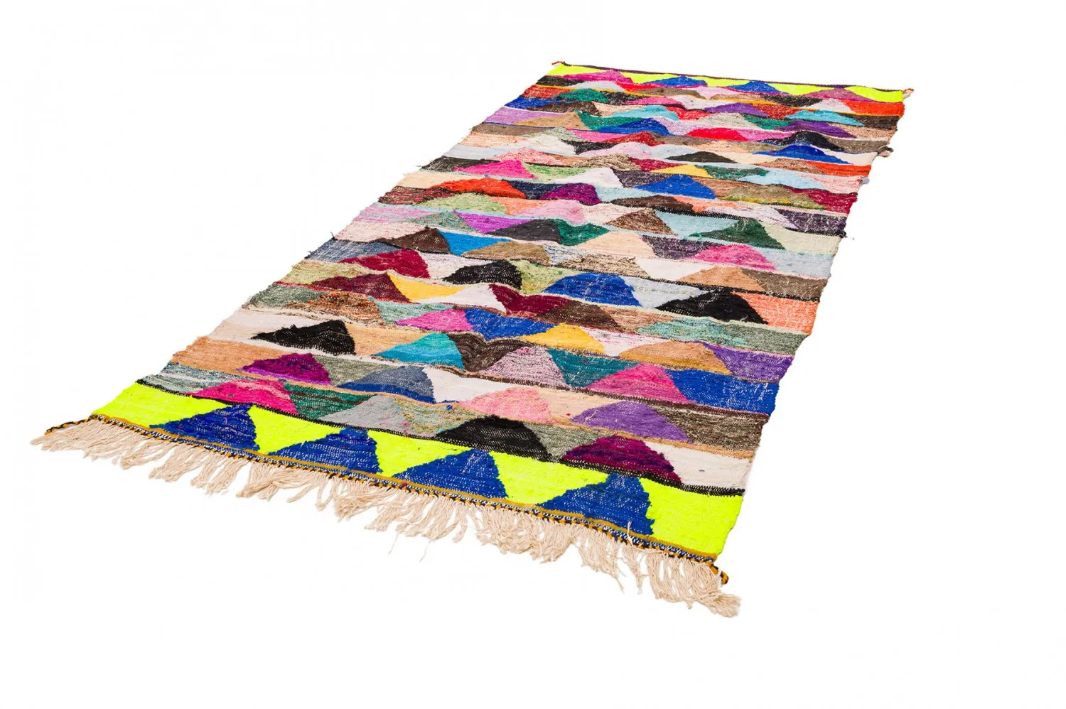 Koberec Berbere Marocký Boucherouite 135 x 290 cm