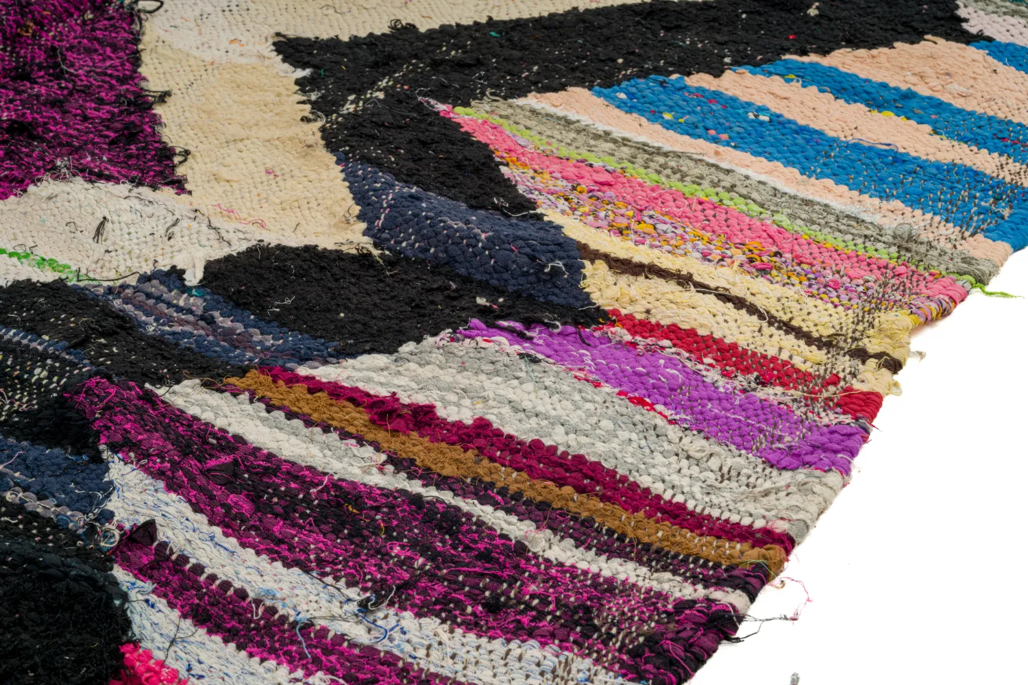 Koberec Berbere Marocký Boucherouite 140 x 220 cm