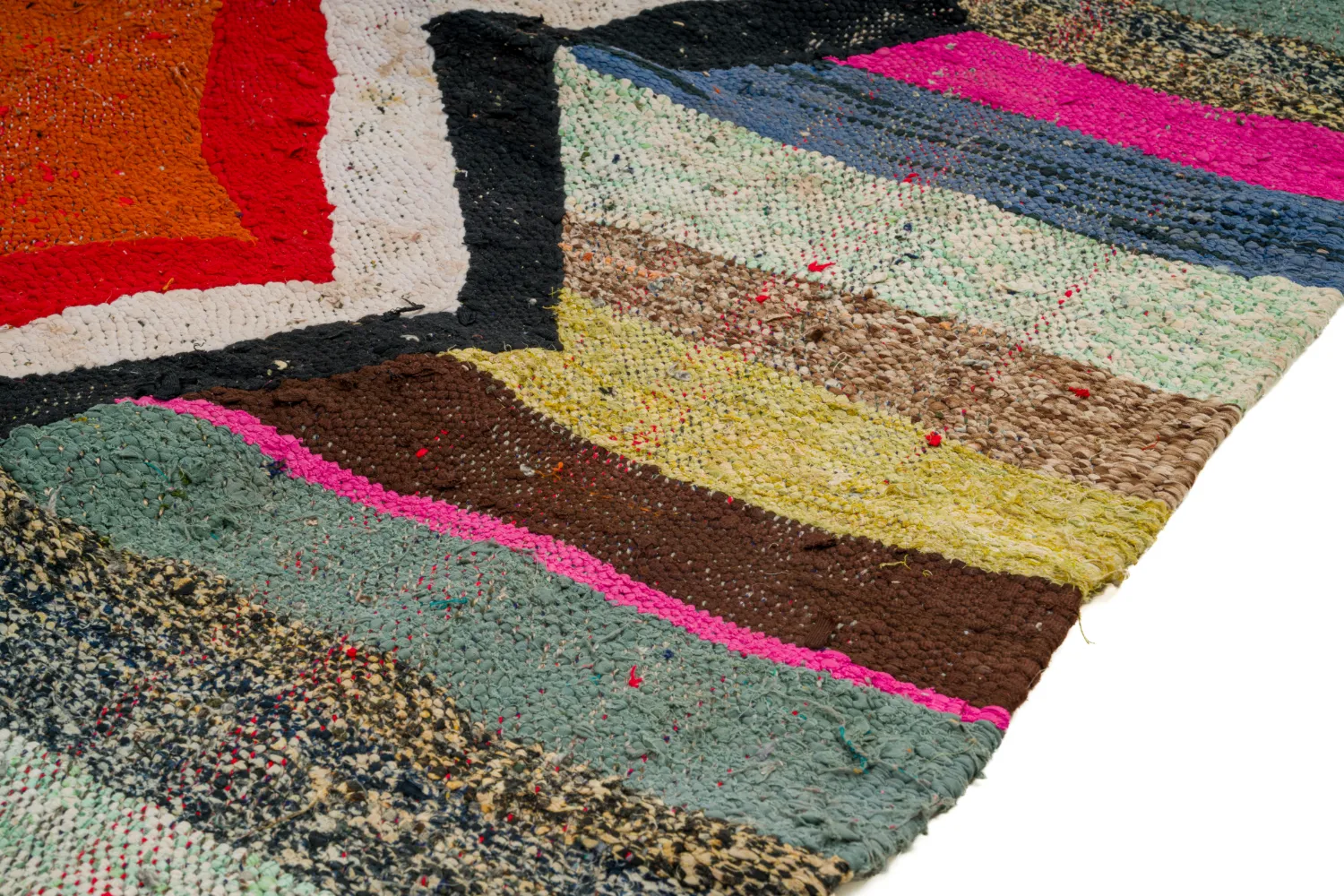 Koberec Berbere Marocký Boucherouite 130 x 260 cm