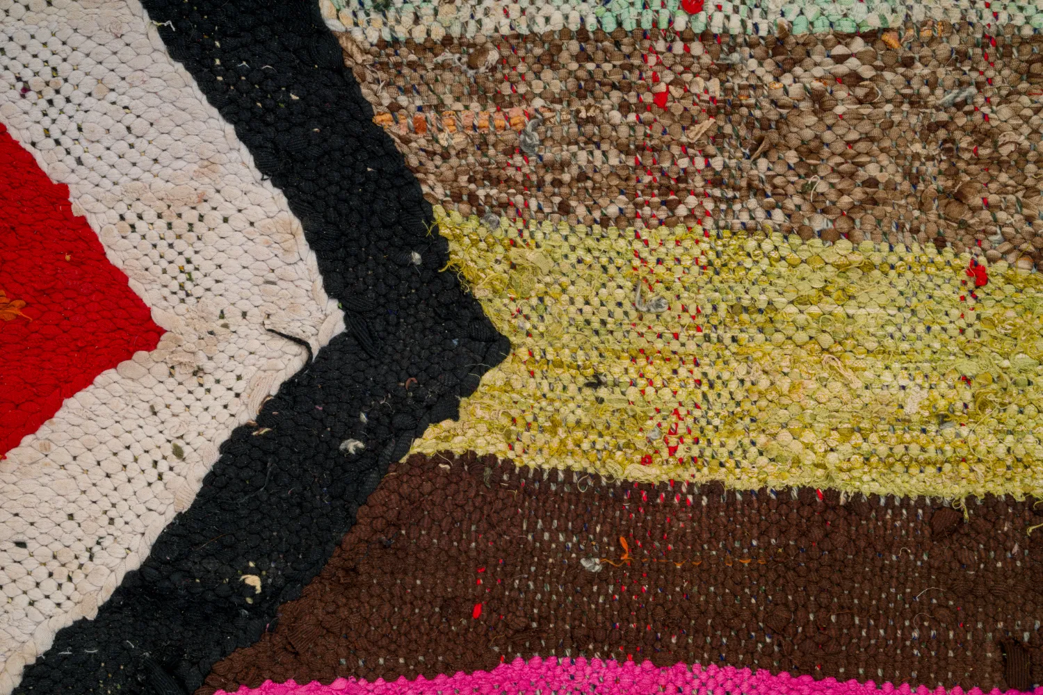 Koberec Berbere Marocký Boucherouite 130 x 260 cm