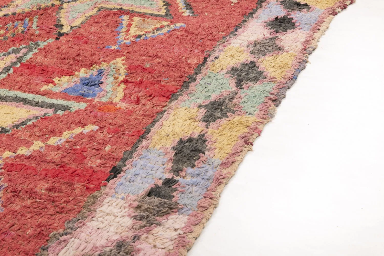 Marockansk Boucherouite-matta 300 x 120 cm