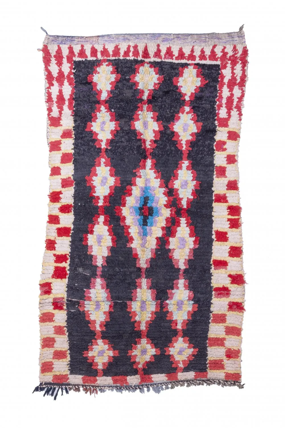 Marockansk Boucherouite-matta 235 x 130 cm