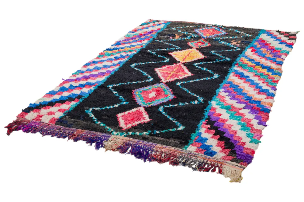 Koberec Berbere Marocký Boucherouite 250 x 155 cm