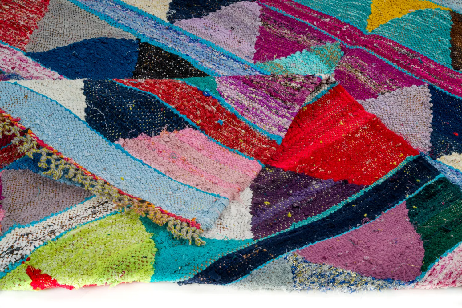 Koberec Berbere Marocký Boucherouite 135 x 265 cm