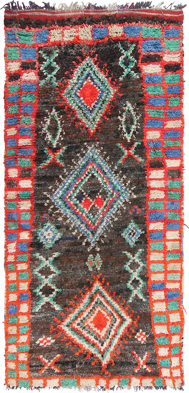 Marocký koberec Boucherouite 270 x 120 cm
