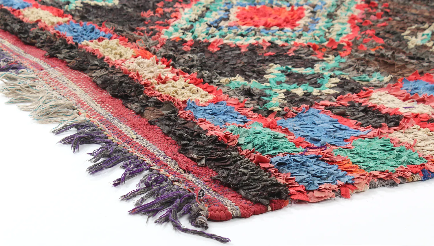 Marocký koberec Boucherouite 270 x 120 cm