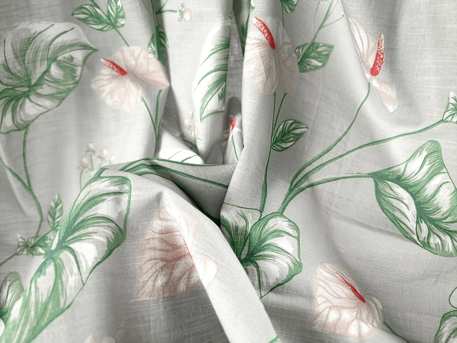 Záclony - Bavlnená záclona Adella (zelená/fialová)