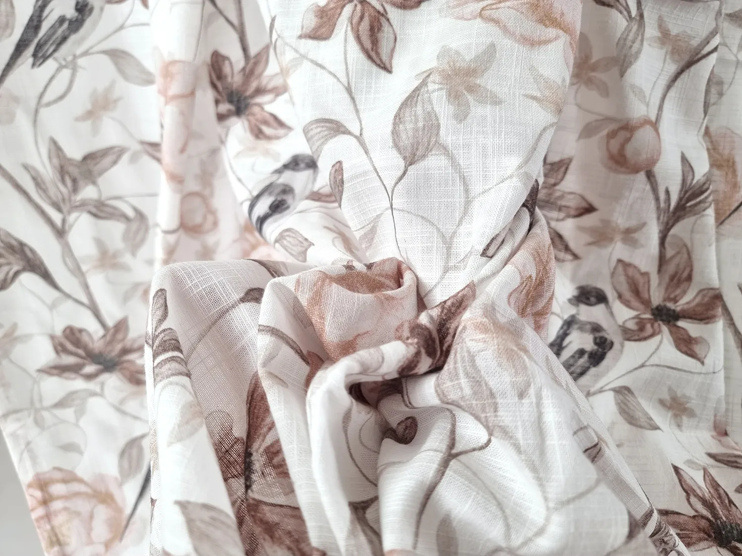 Záclony - Bavlnená záclona - Gullan (béžová)