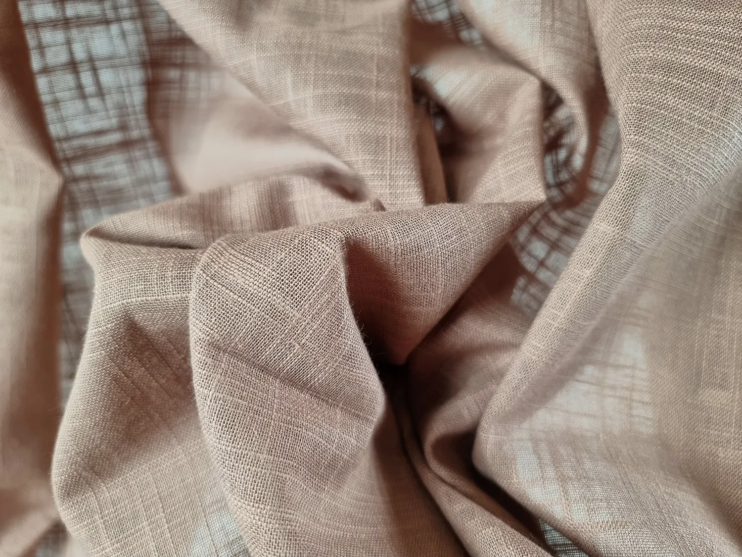 Záclony - Bavlnená záclona - Lollo (tmavohnedá)