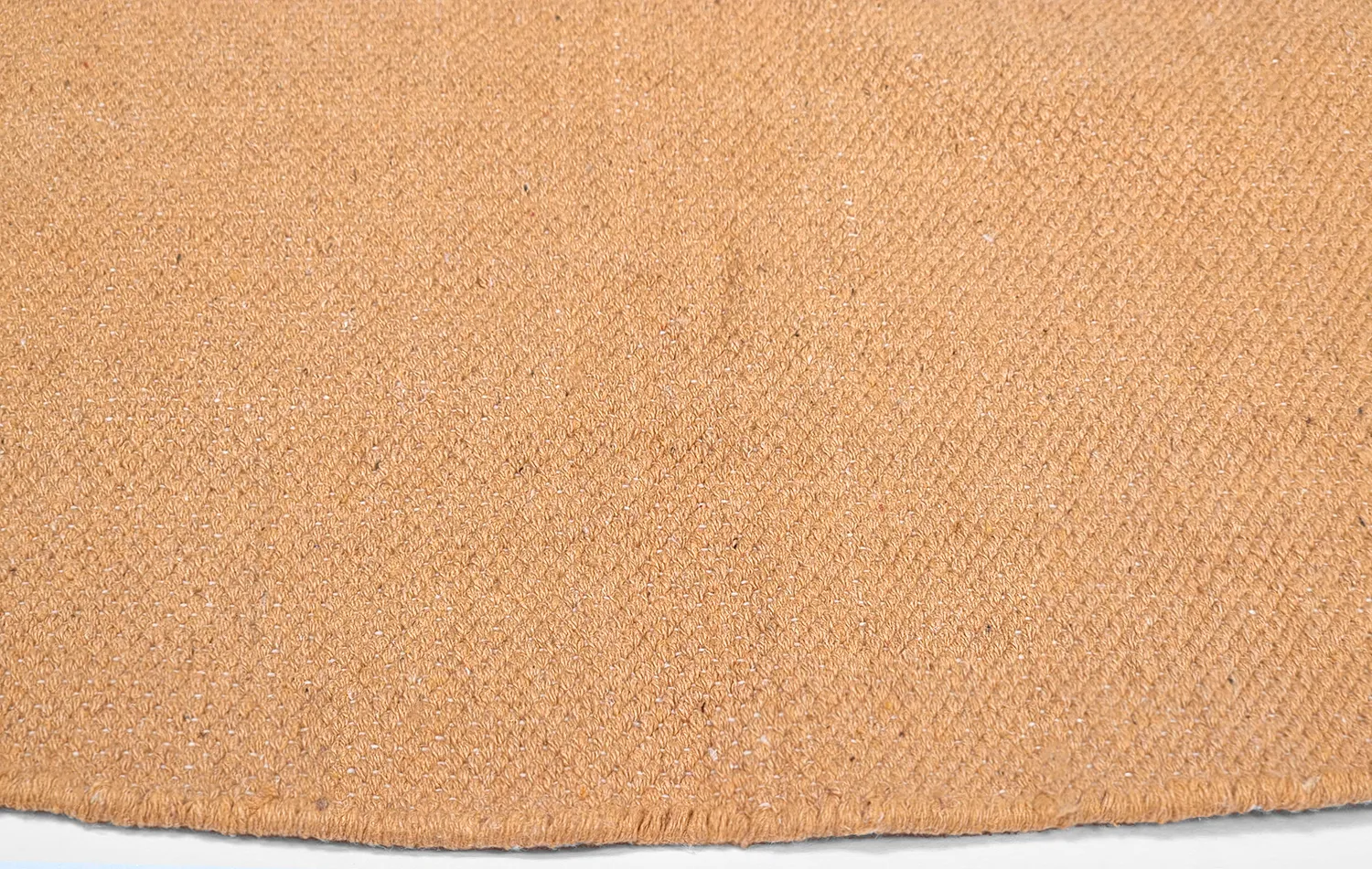 Kruhová bavlnená rohož - Billie (oranžová)