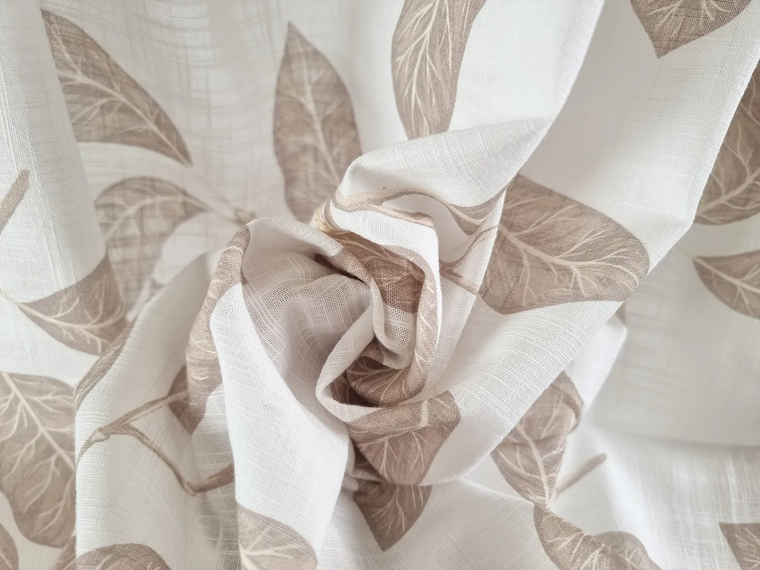 Záclony - Bavlnená záclona - Morris (bežová)