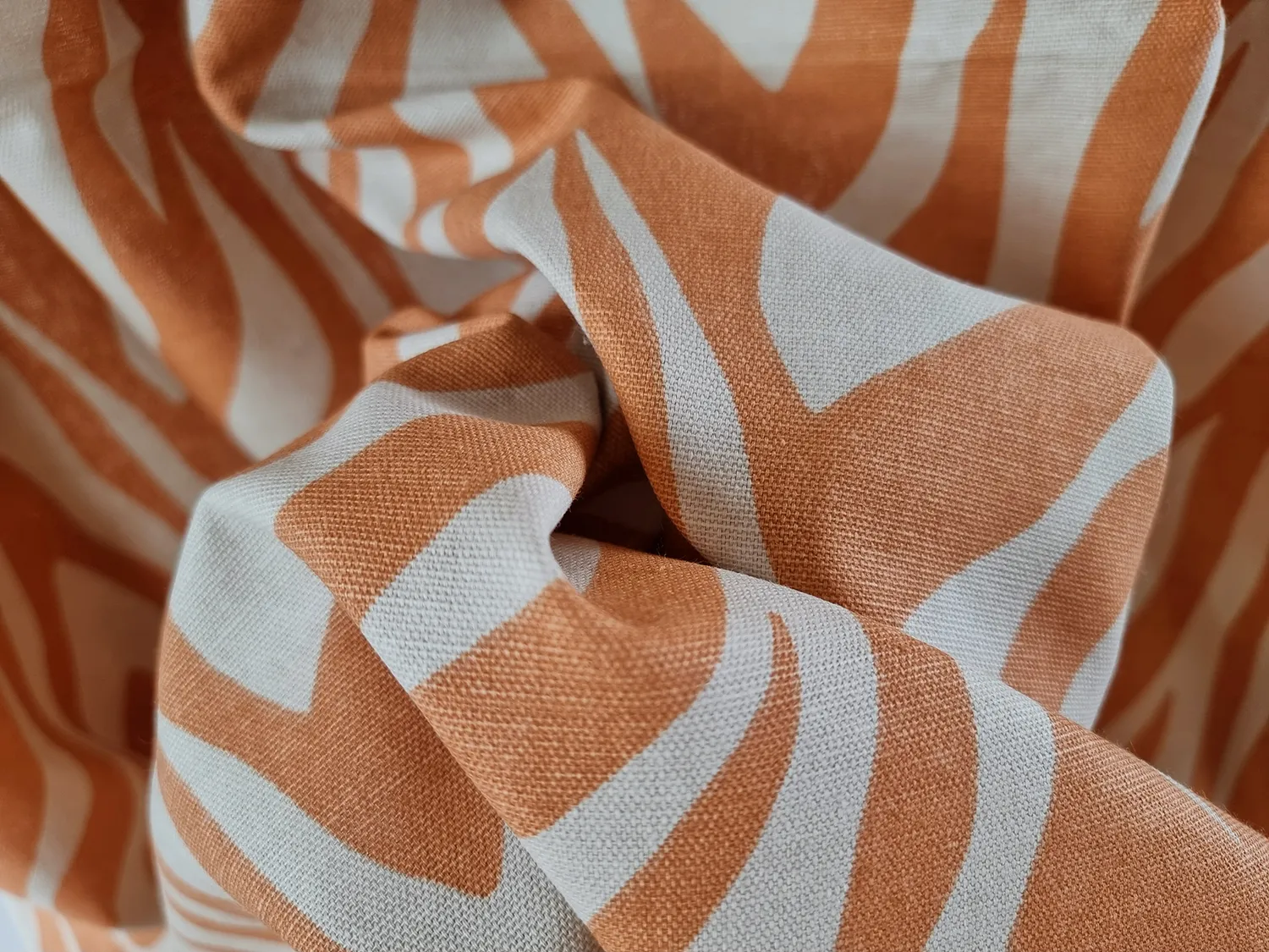 Záclony - Záclona z bavlny Laura (oranžová)