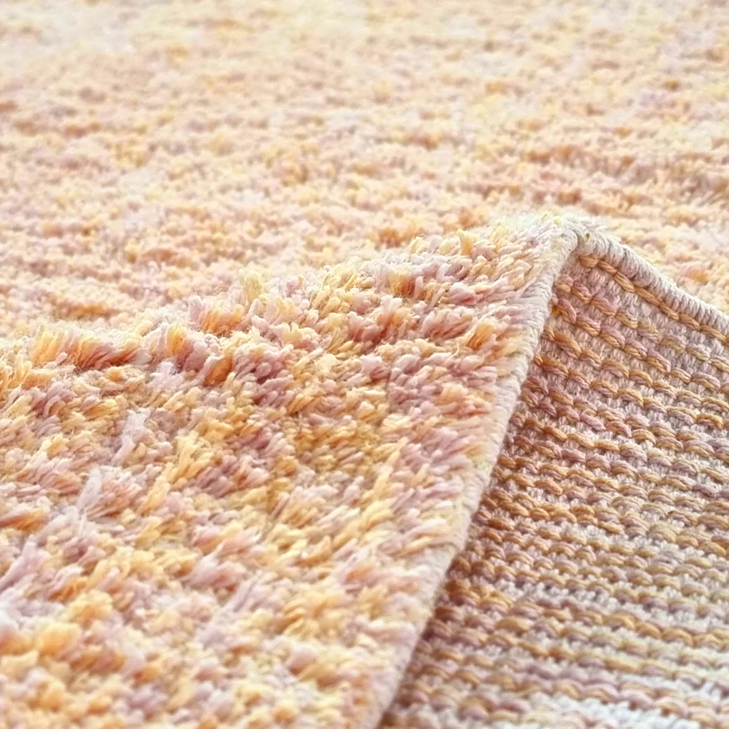 Koberce s dlhým vlasom - Celina Natural Cotton Shaggy (ružová/bežová)