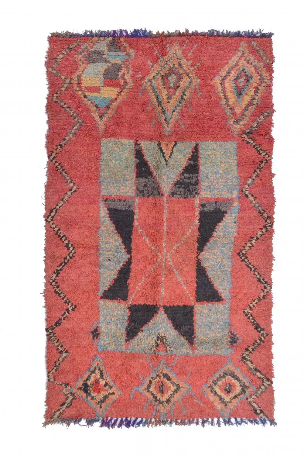 Marockansk Boucherouite-matta 255 x 150 cm