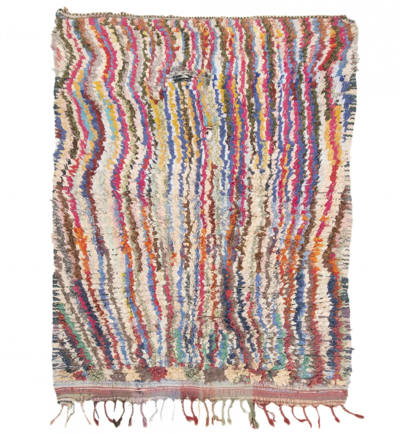 Marockansk Boucherouite-matta 195 x 150 cm