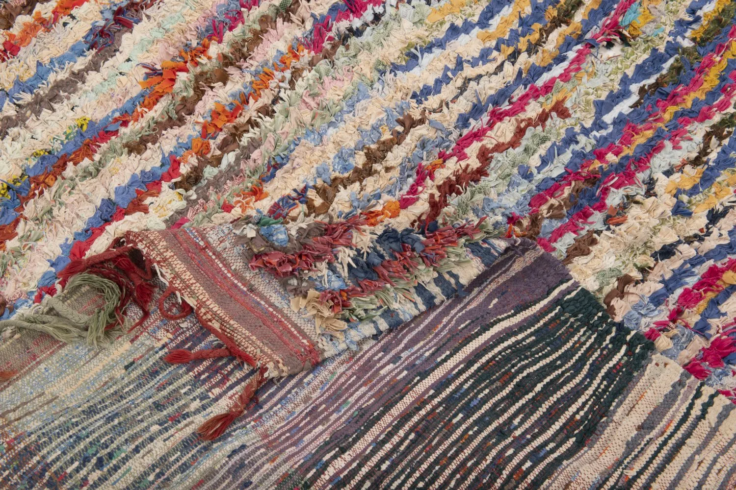 Marockansk Boucherouite-matta 195 x 150 cm