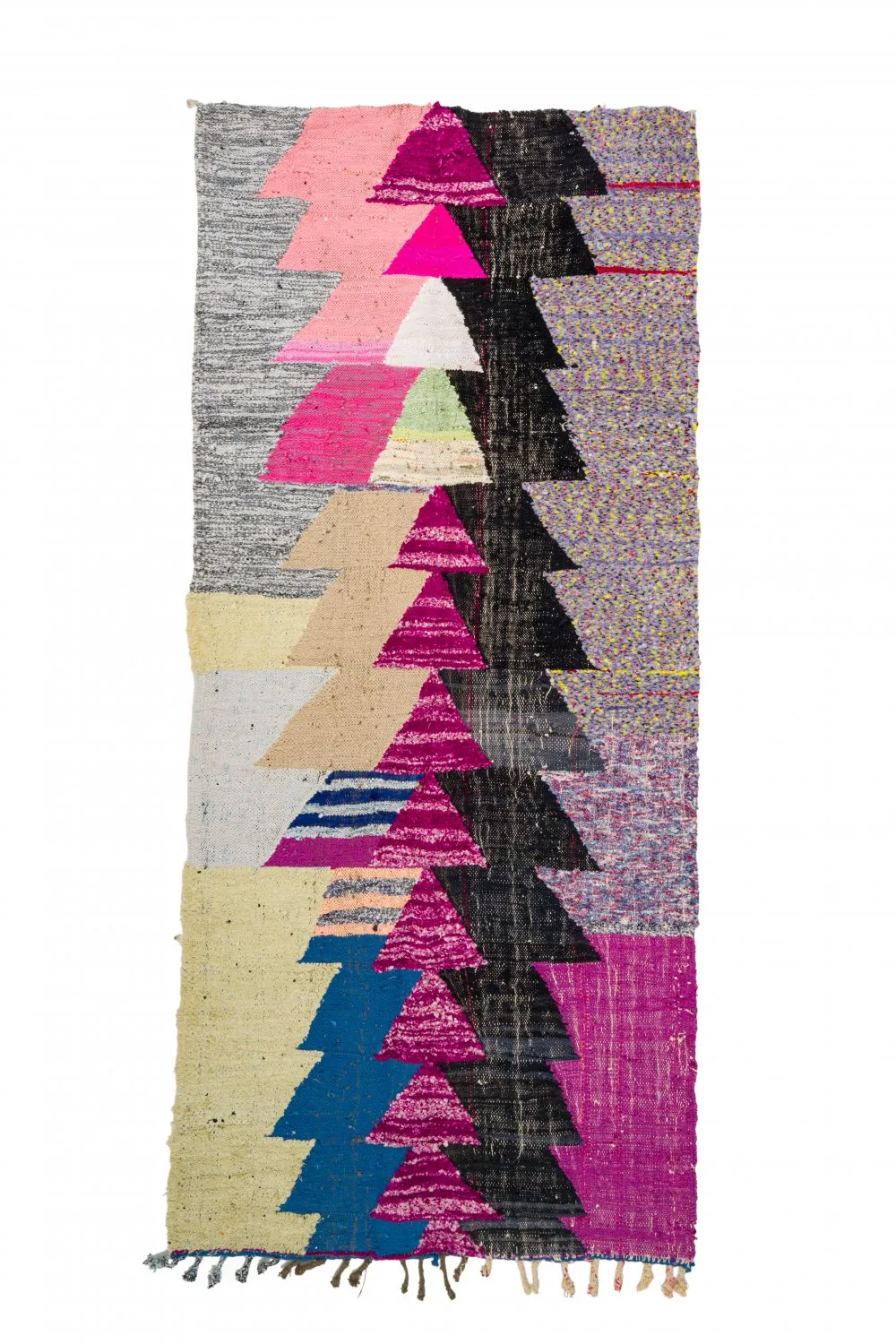 Koberec Berbere Marocký Boucherouite 125 x 290 cm