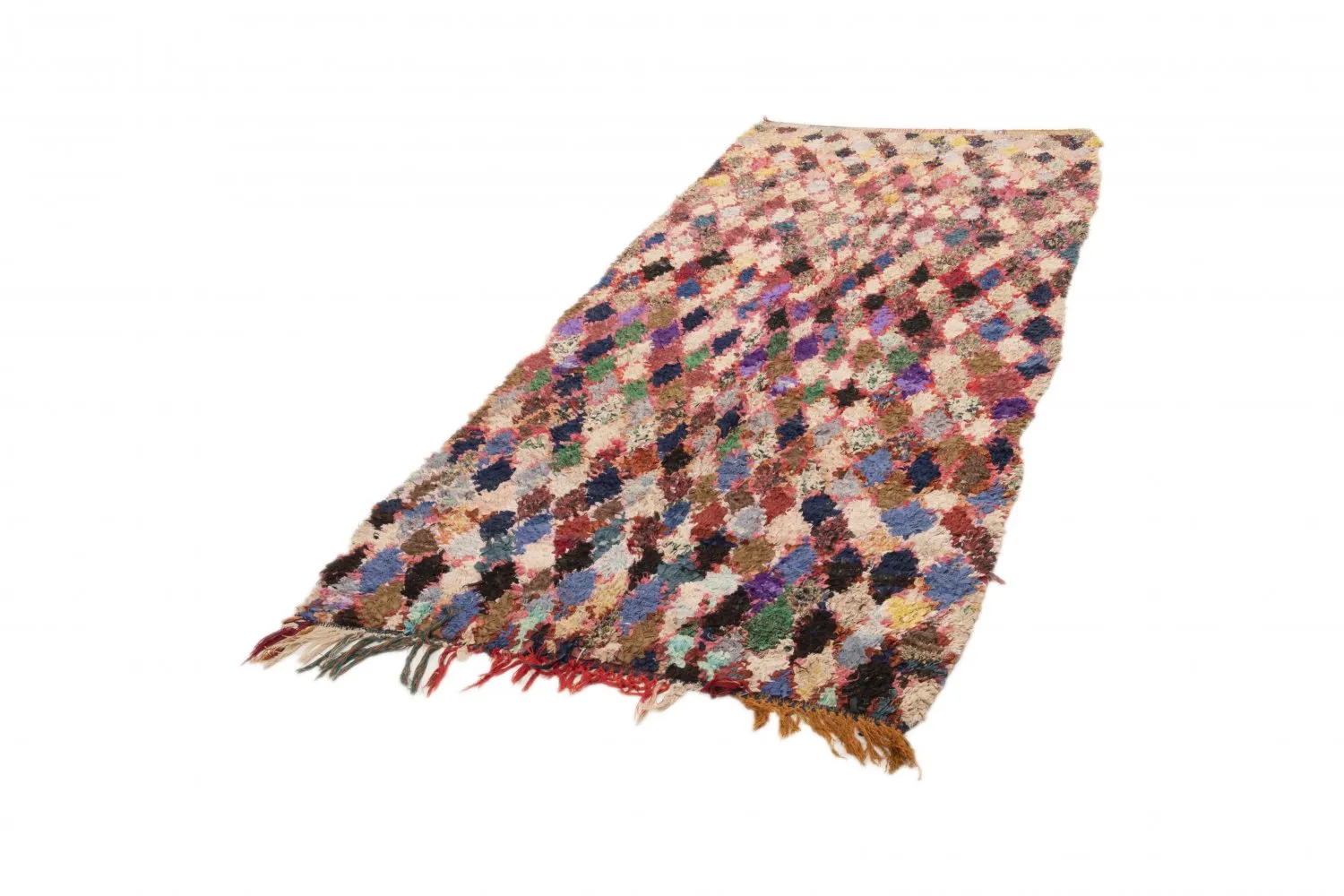 Marockansk Boucherouite-matta 295 x 120 cm