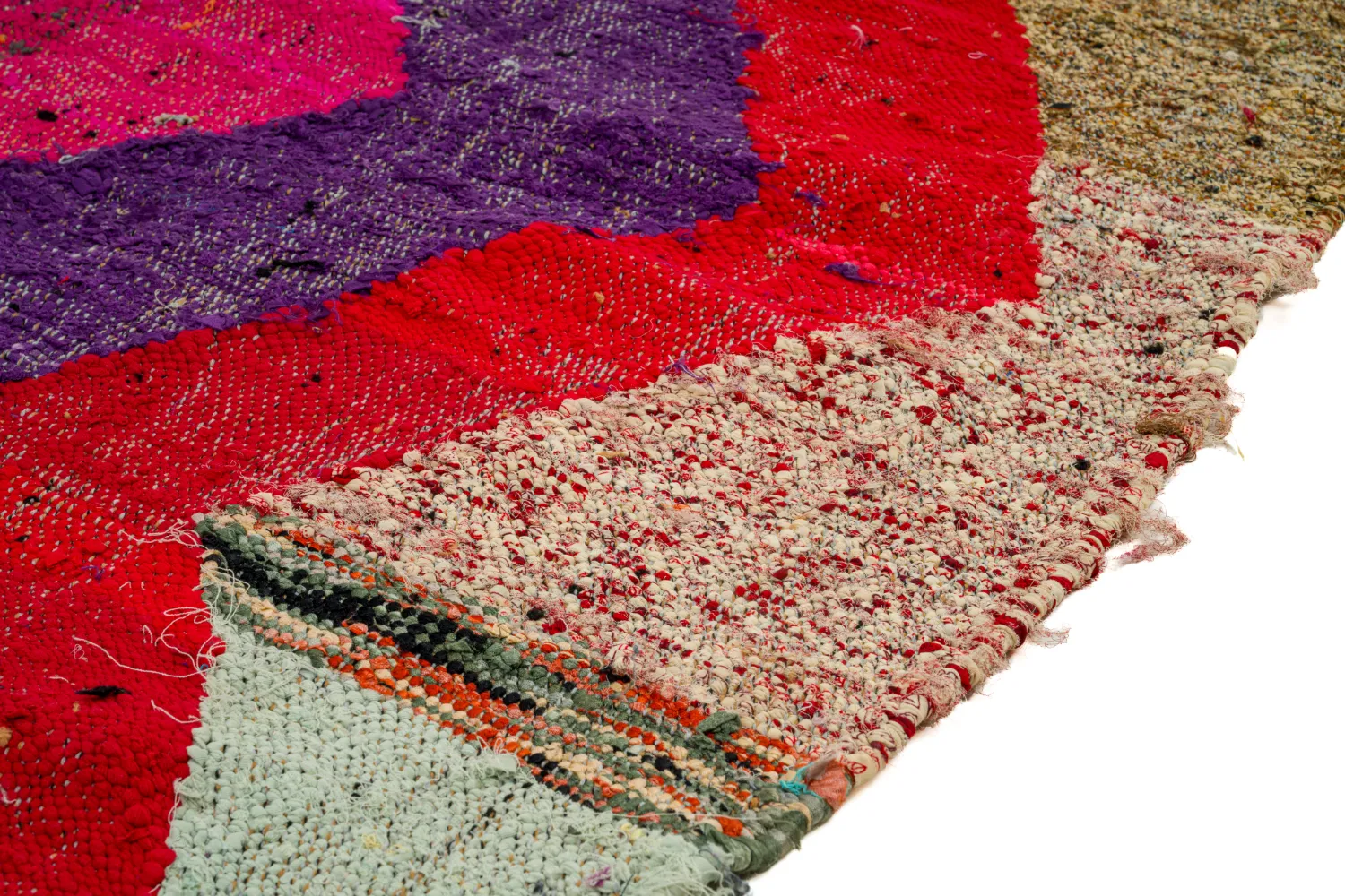 Koberec Berbere Marocký Boucherouite 125 x 235 cm