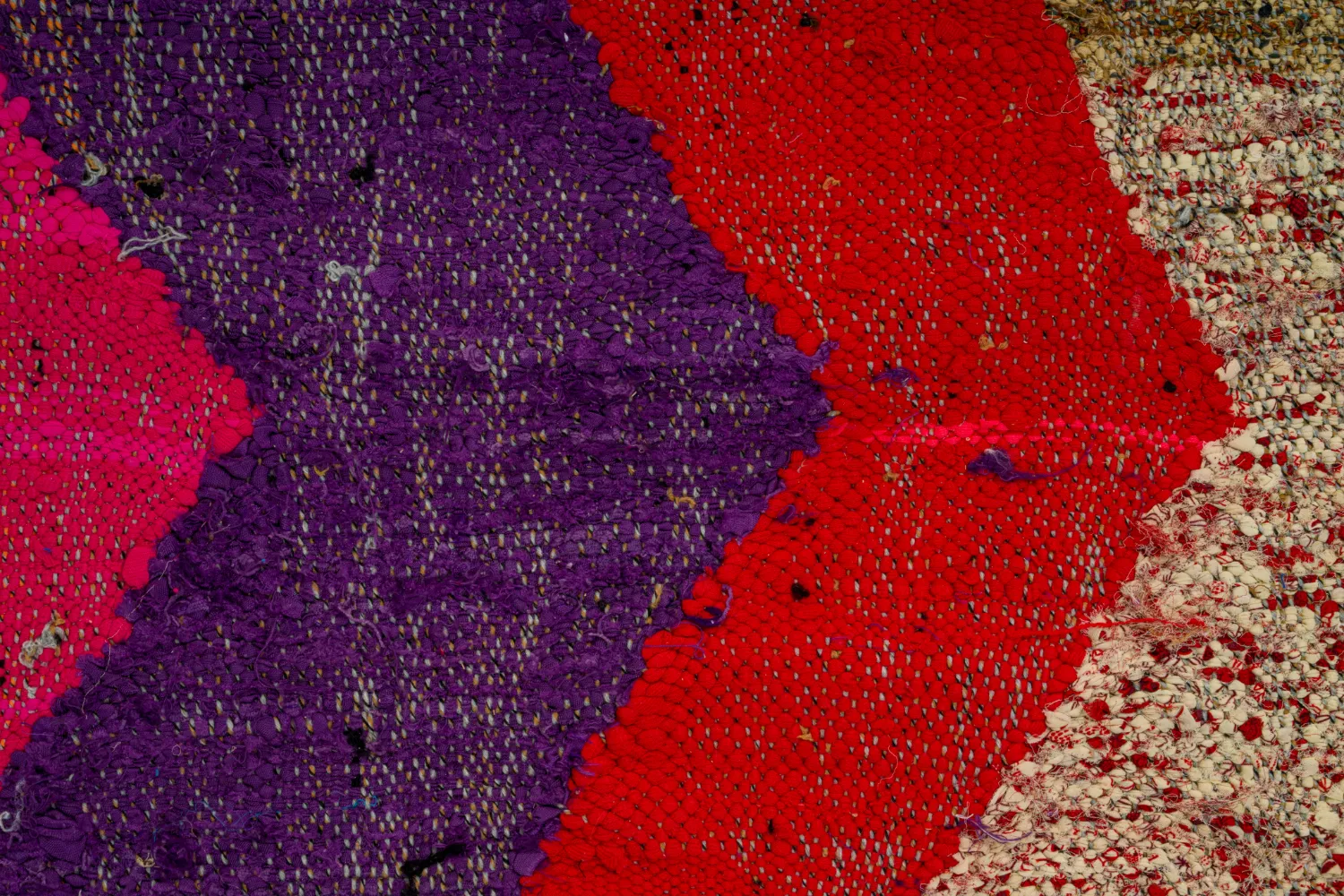 Koberec Berbere Marocký Boucherouite 125 x 235 cm