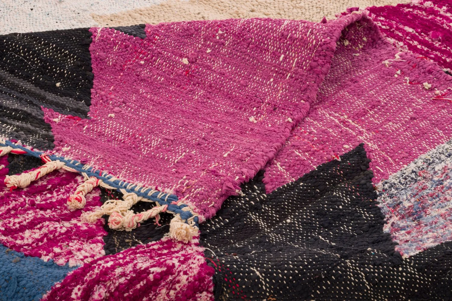 Koberec Berbere Marocký Boucherouite 125 x 290 cm