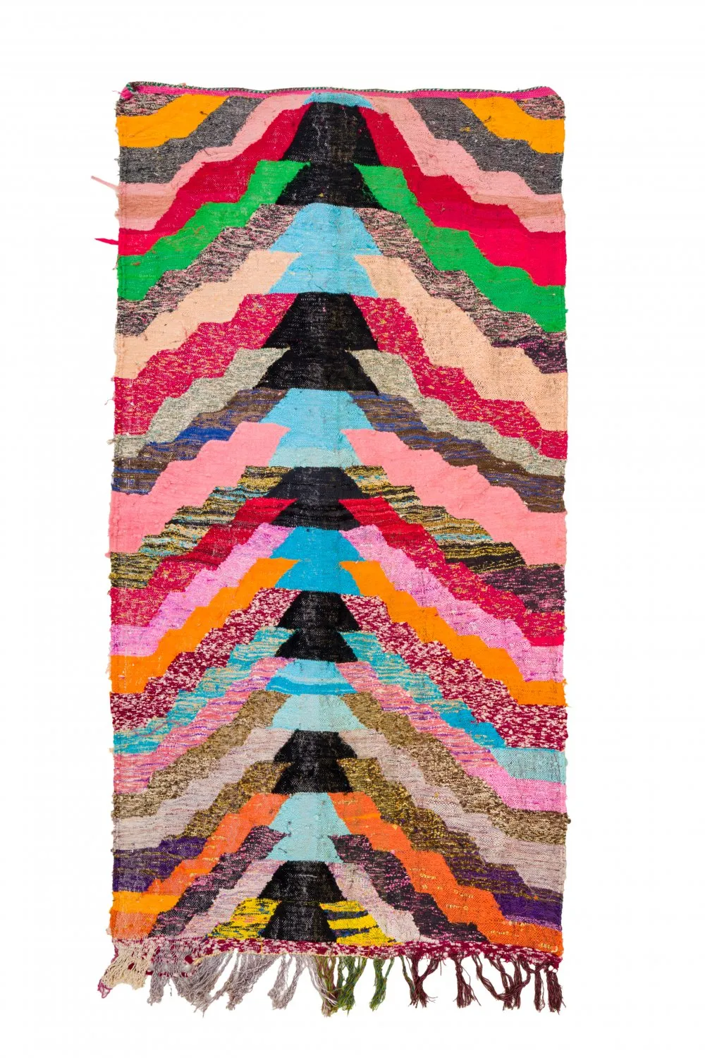 Koberec Berbere Marocký Boucherouite 125 x 250 cm