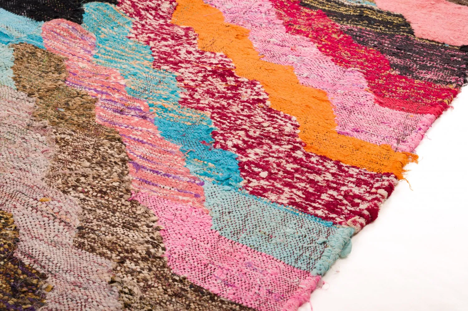 Koberec Berbere Marocký Boucherouite 125 x 250 cm