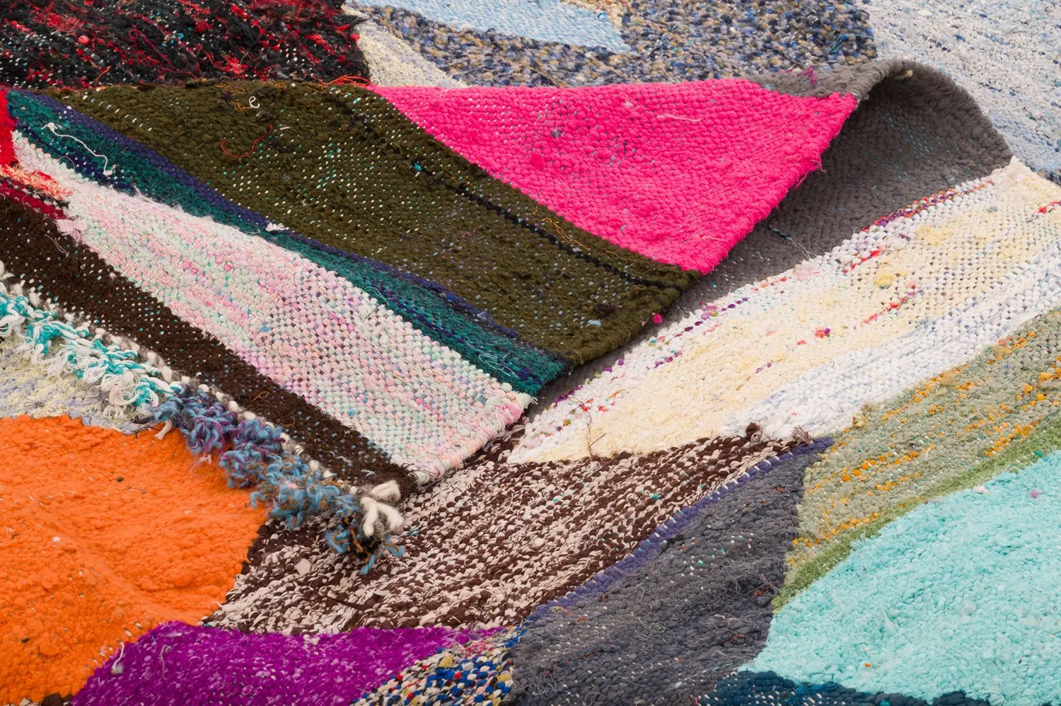 Marockansk Boucherouite-matta 145 x 295 cm