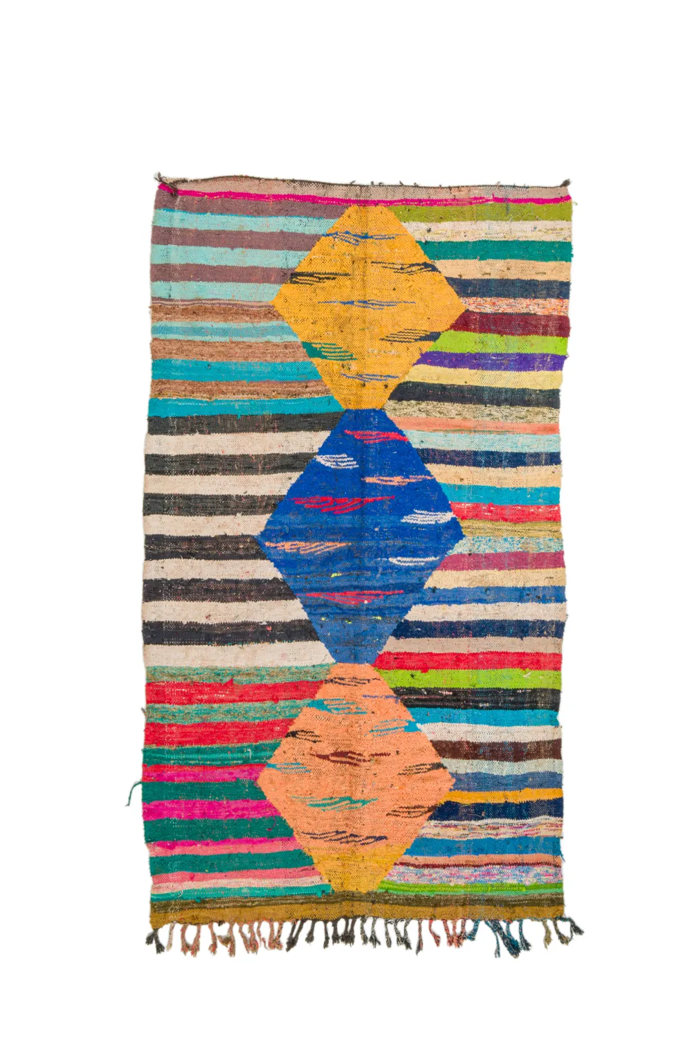 Koberec Berbere Marocký Boucherouite 135 x 230 cm