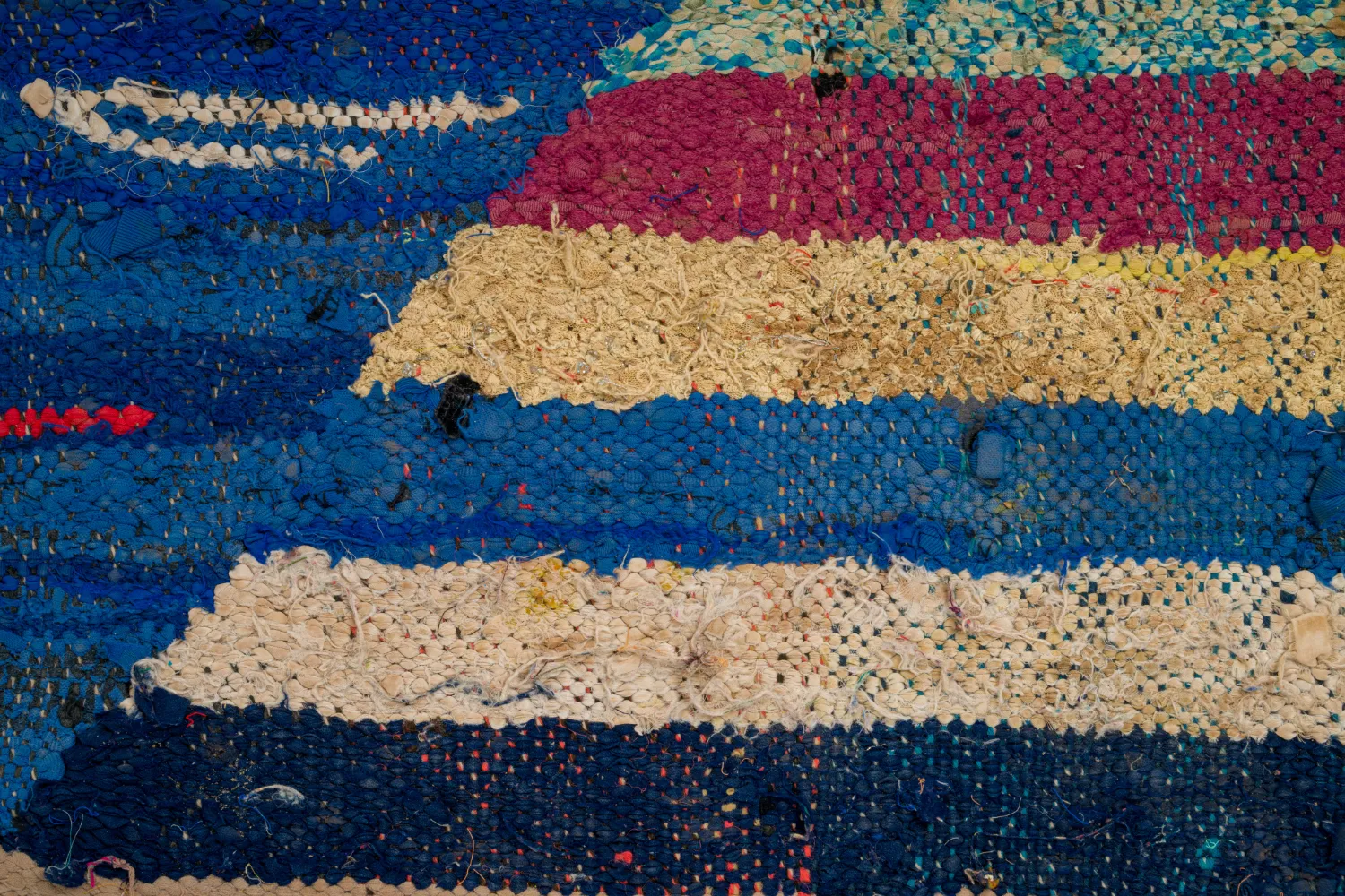 Koberec Berbere Marocký Boucherouite 135 x 230 cm