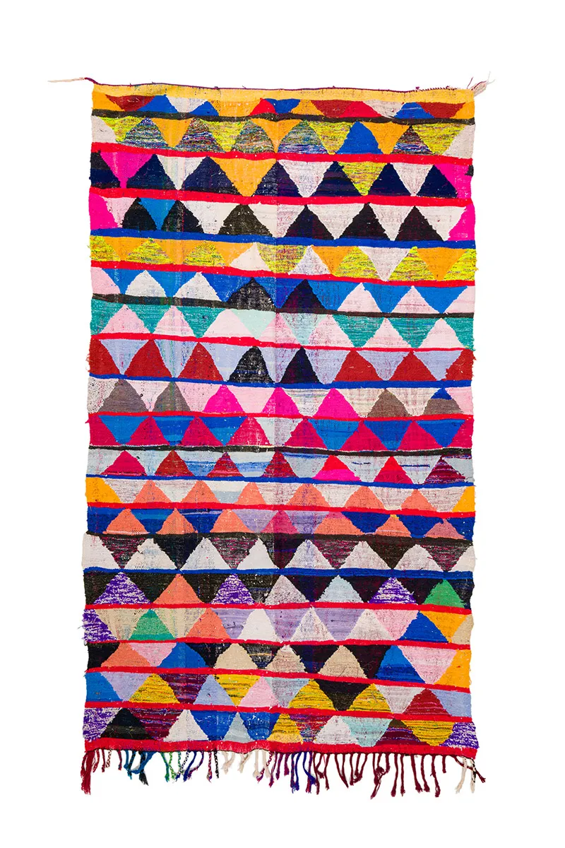 Koberec Berbere Marocký Boucherouite 145 x 240 cm