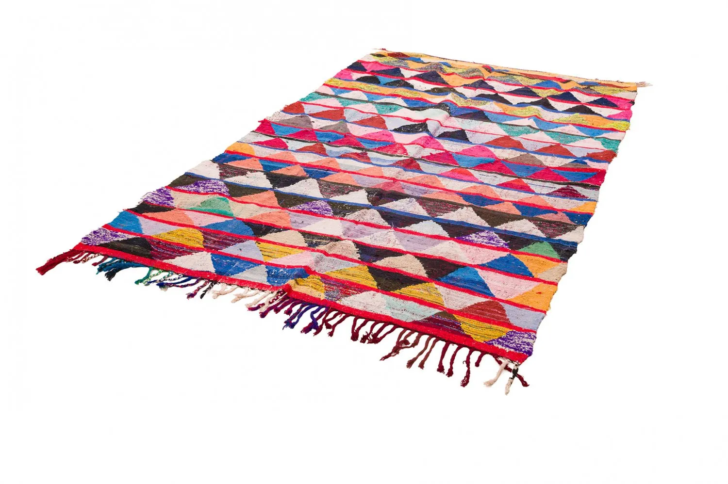 Koberec Berbere Marocký Boucherouite 145 x 240 cm