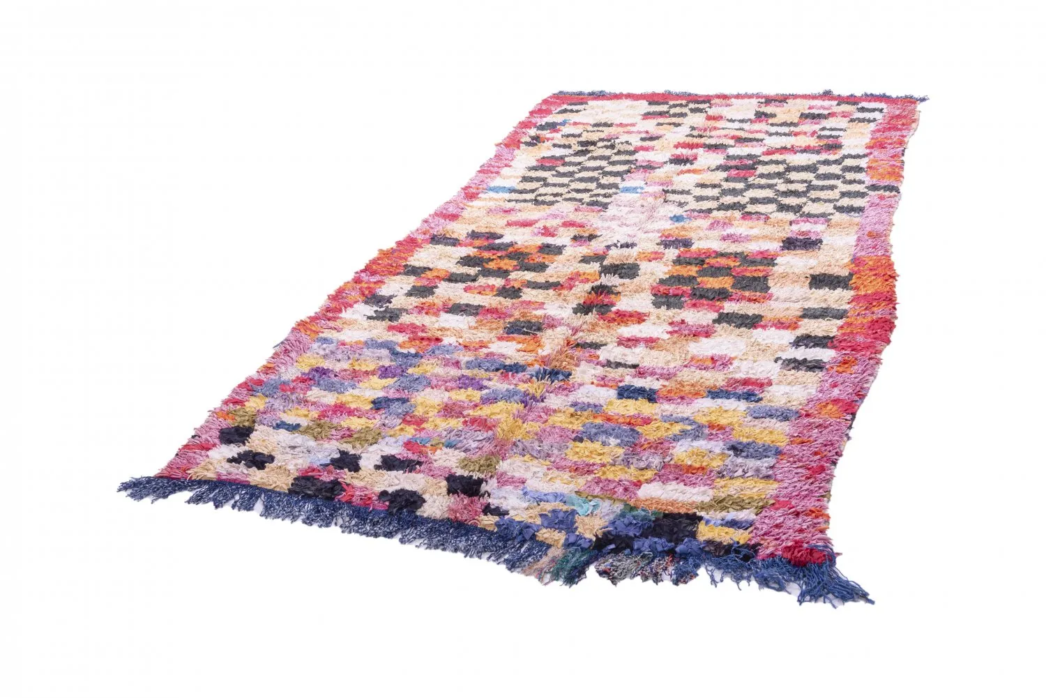 Marockansk Boucherouite-matta 280 x 145 cm