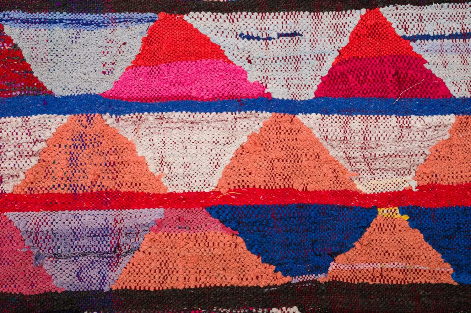 Koberec Berbere Marocký Boucherouite 145 x 240 cm