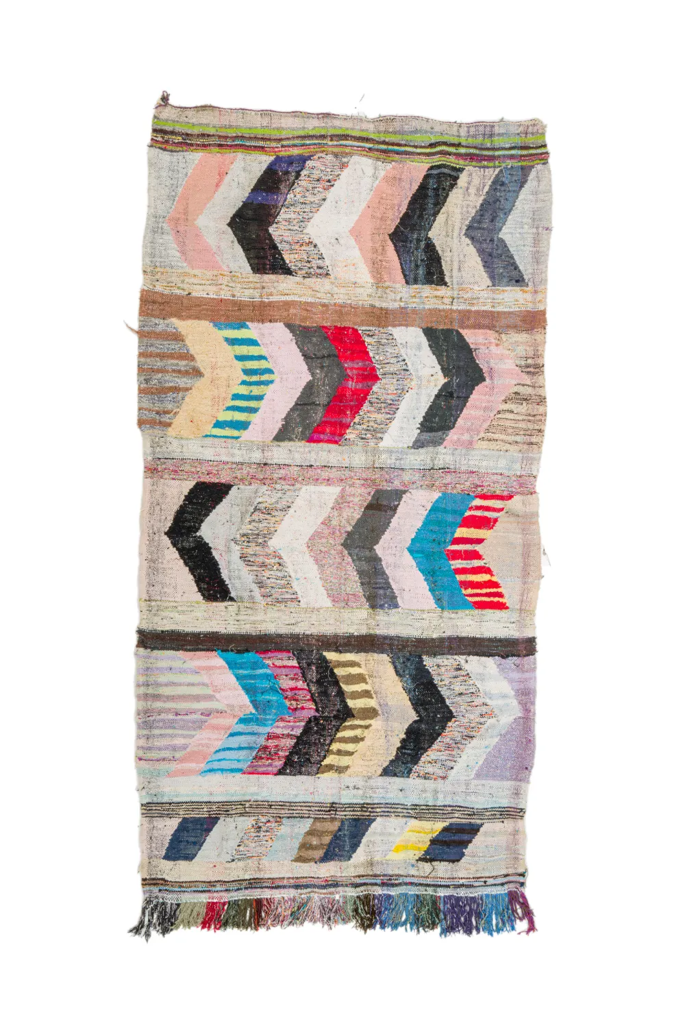 Koberec Berbere Marocký Boucherouite 155 x 305 cm
