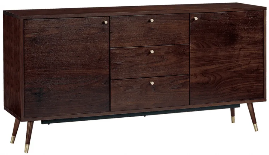 TV-bänk/Byrå - Prime (valnöt/mässing)