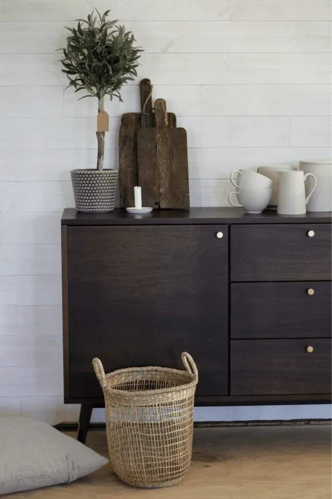 TV-bänk/Byrå - Prime (valnöt/mässing)