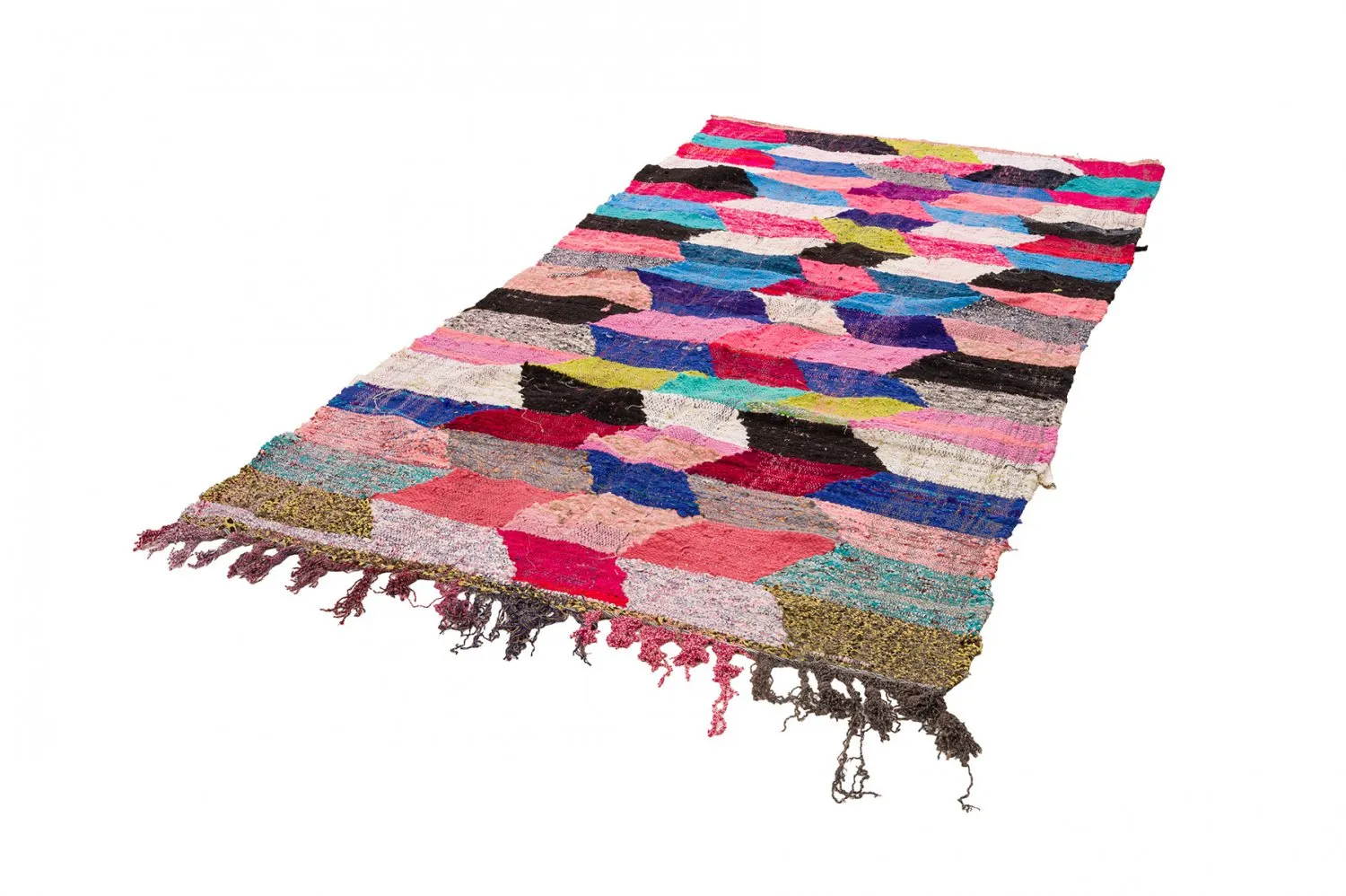 Koberec Berbere Marocký Boucherouite 150 x 305 cm