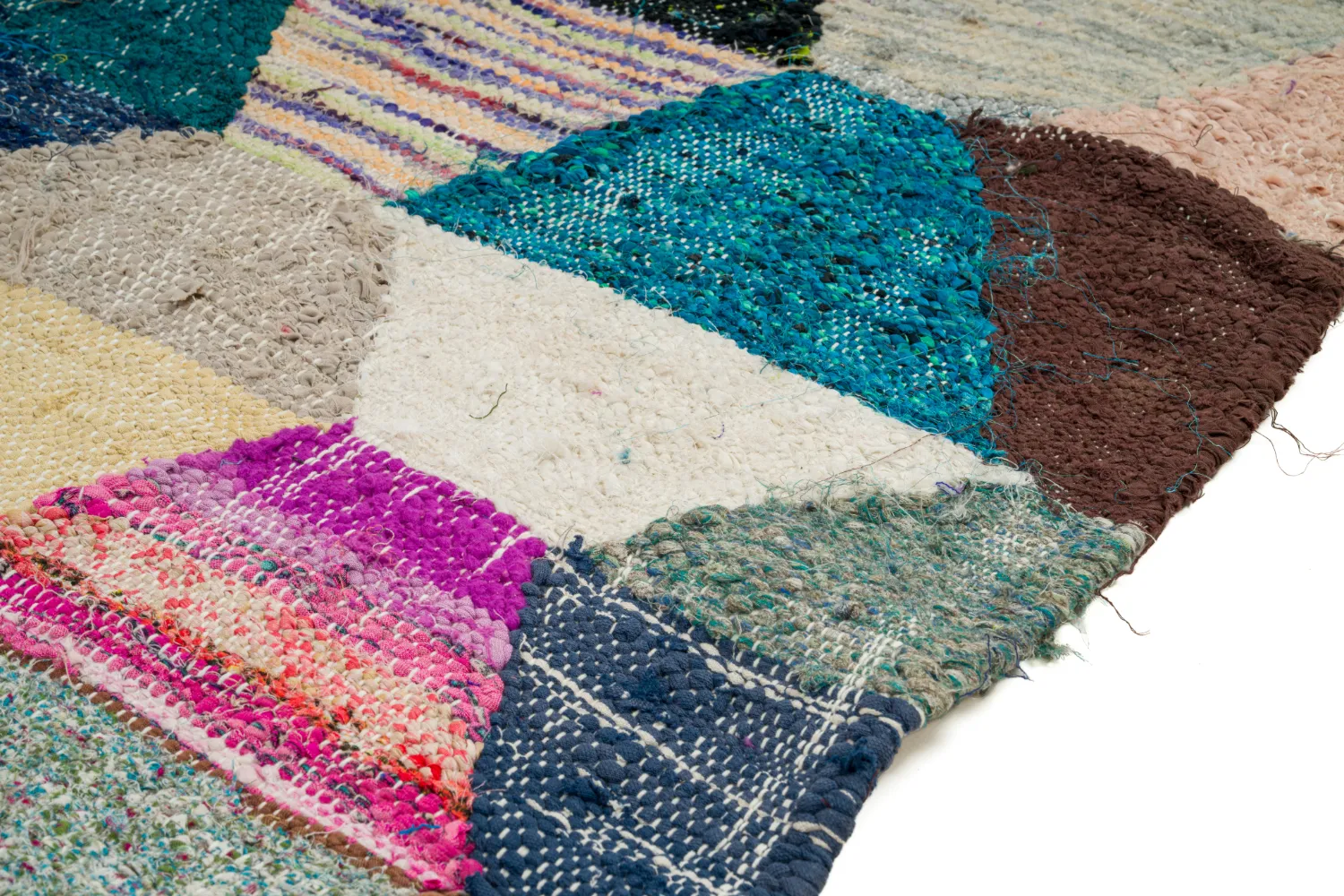 Koberec Berbere Marocký Boucherouite 150 x 305 cm