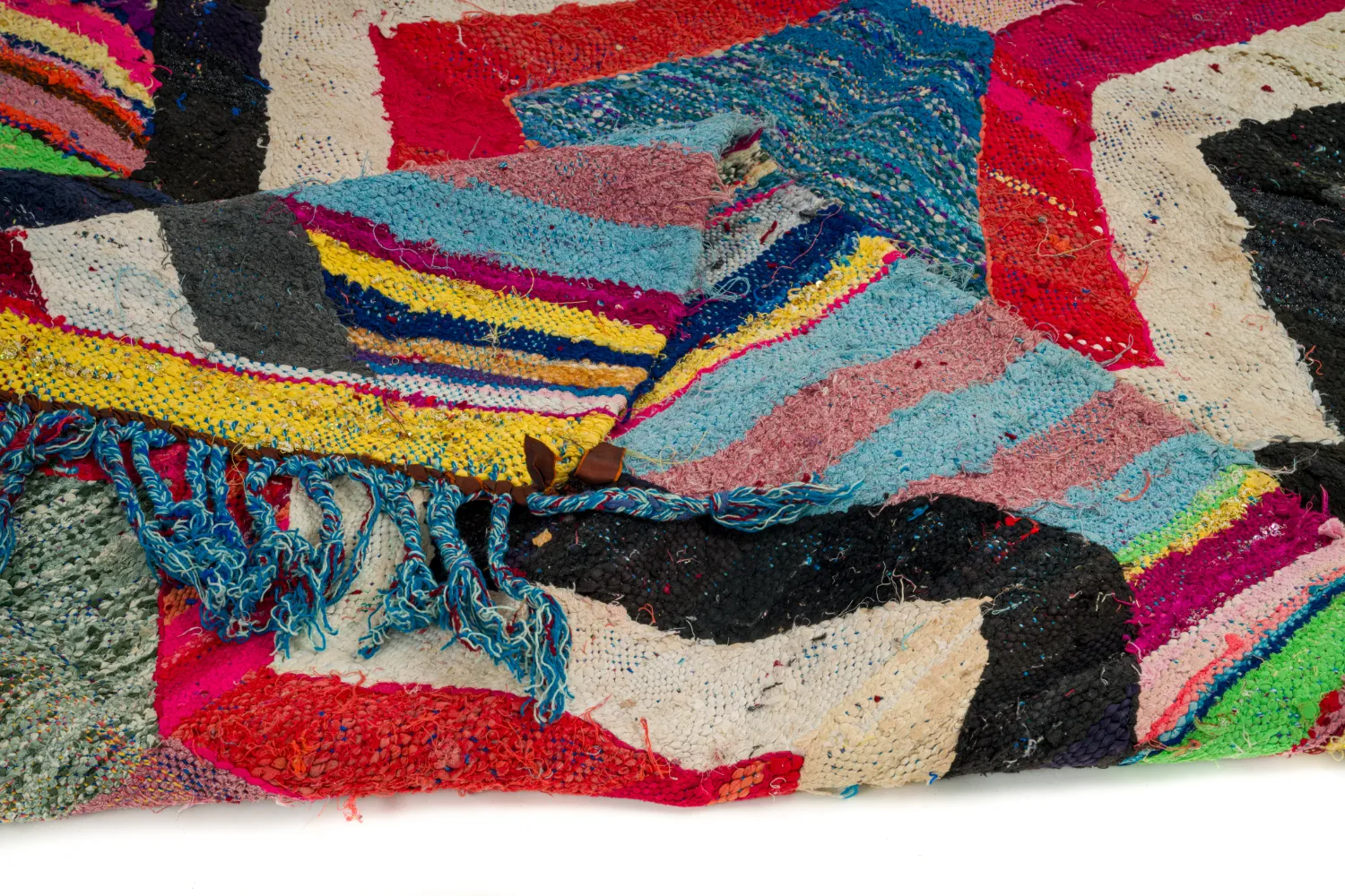 Koberec Berbere Marocký Boucherouite 125 x 265 cm