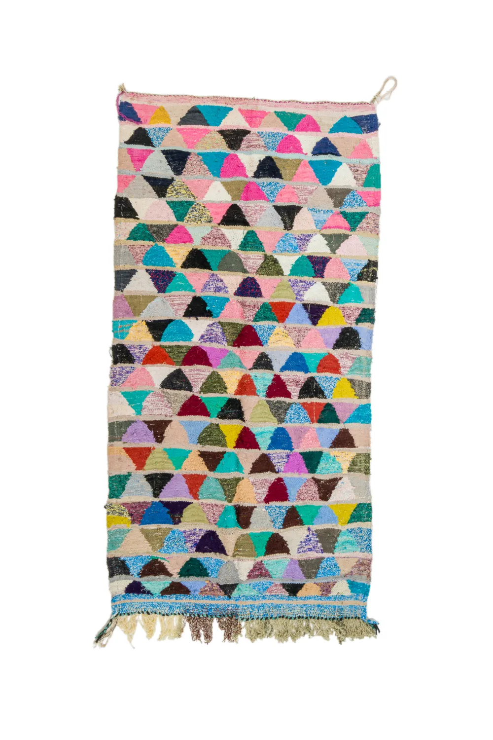 Koberec Berbere Marocký Boucherouite 125 x 255 cm