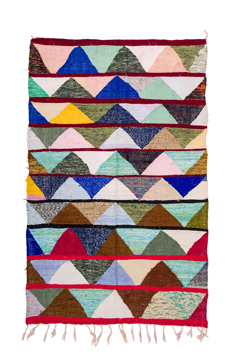 Koberec Berbere Marocký Boucherouite 145 x 220 cm