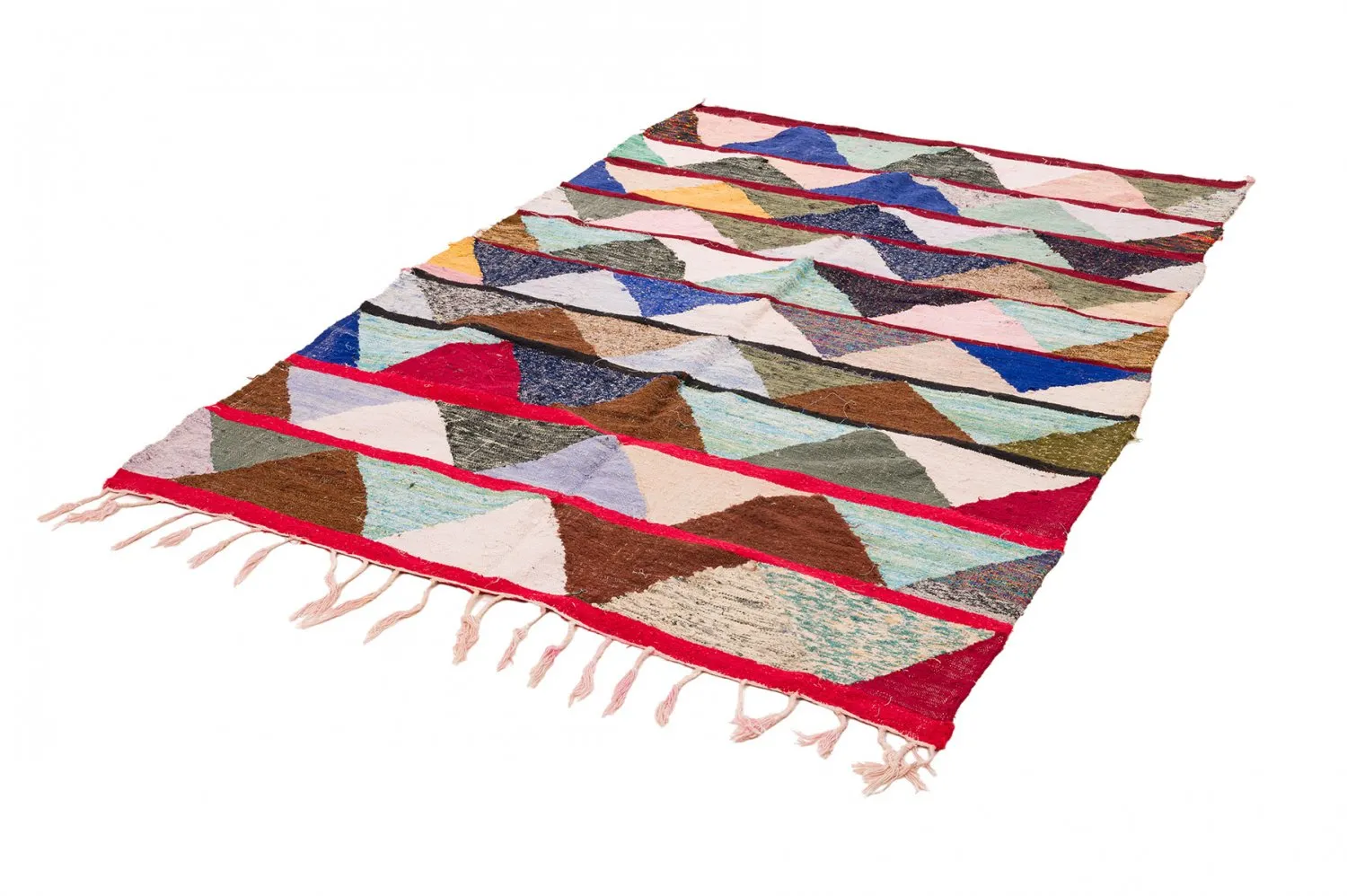 Koberec Berbere Marocký Boucherouite 145 x 220 cm