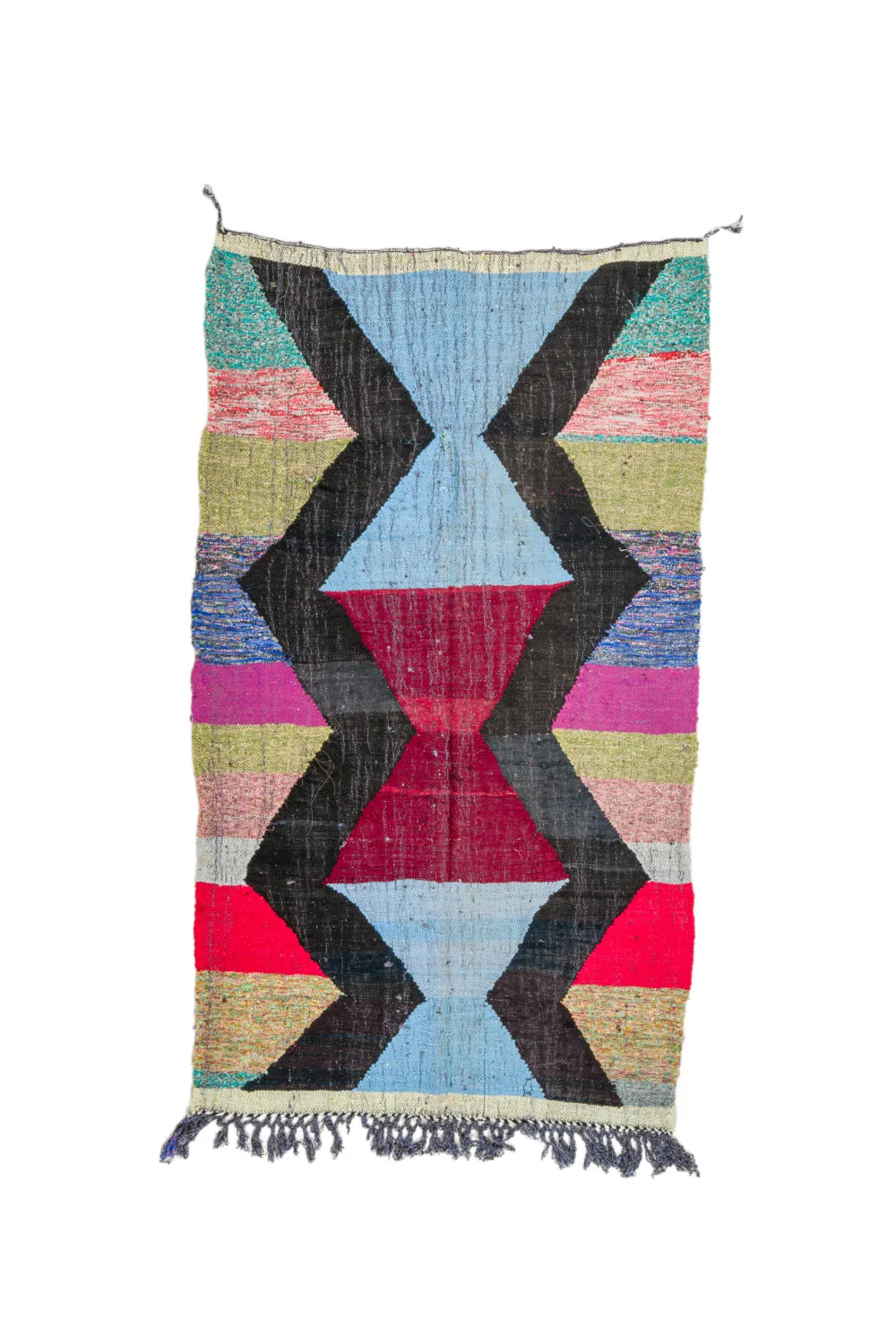 Koberec Berbere Marocký Boucherouite 135 x 240 cm