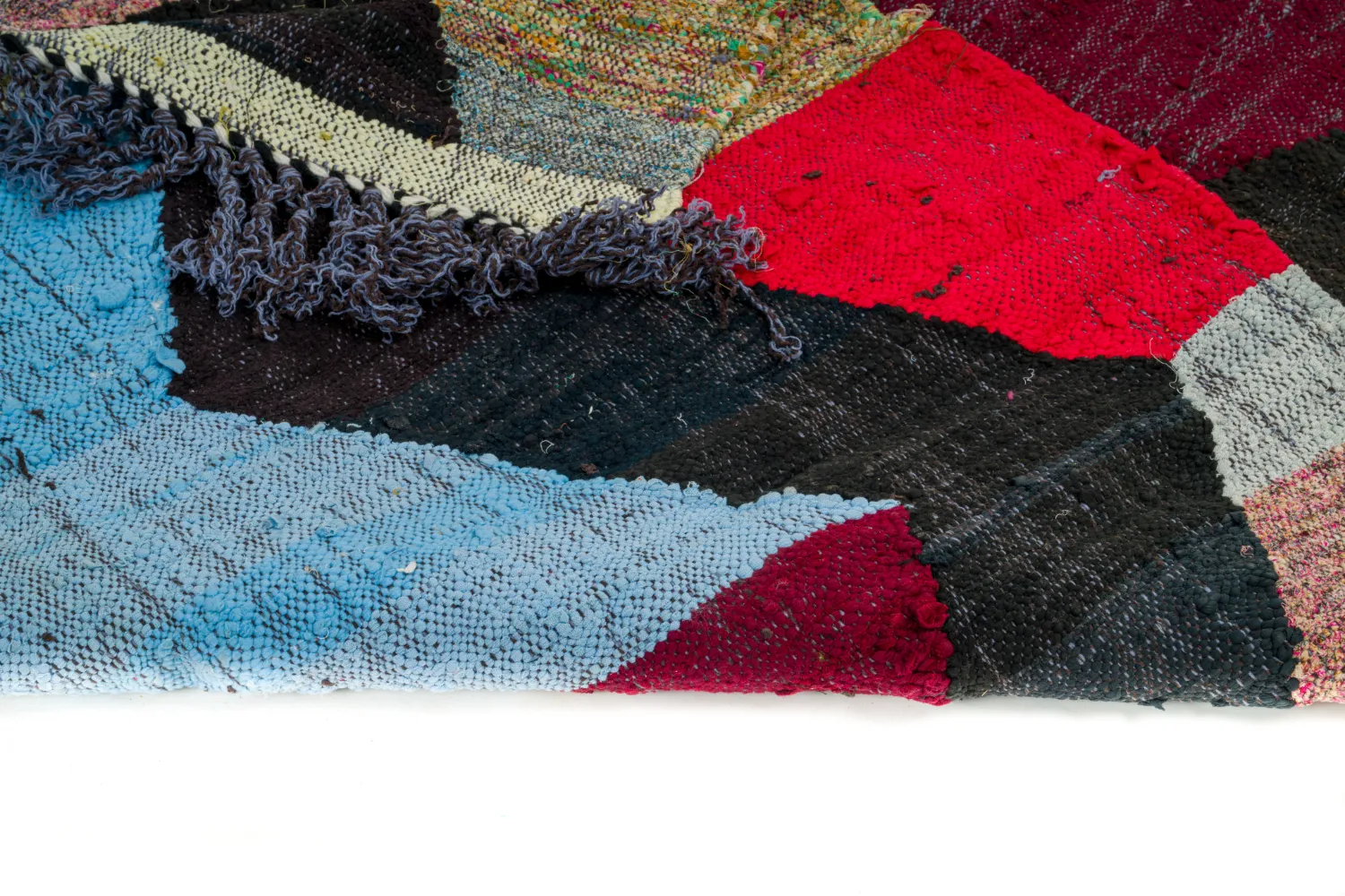 Koberec Berbere Marocký Boucherouite 135 x 240 cm