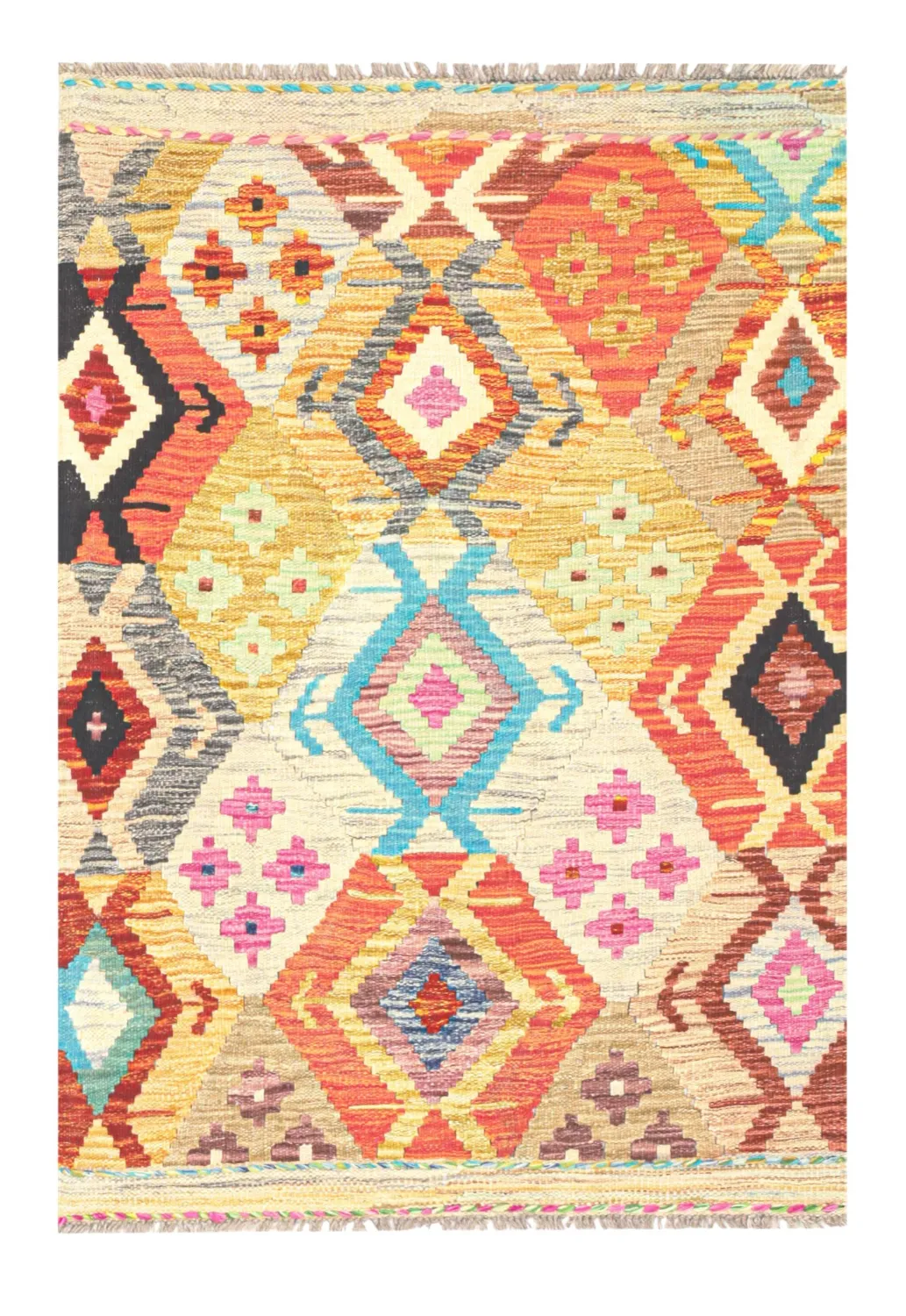 Orientálny Koberec - Vegi Kelim Hand Woven - 86 x 125 cm